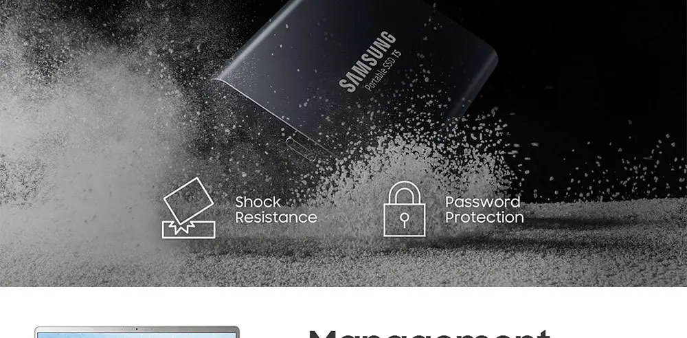 Samsung внешний Ssd T5 250 gb 500g 1 t 2 Внешний твердотельный Hd жесткий диск Usb 3,1 Gen2 (10 Гбит/с) и обратная совместимость для ПК