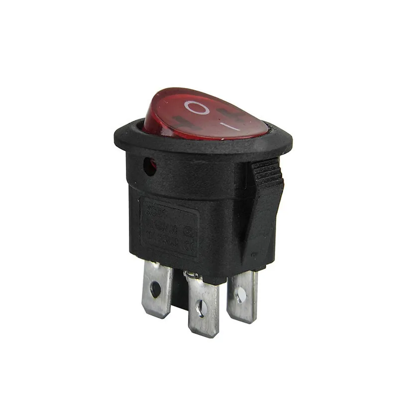 

5 pcs/lot KCD1 224N 23mm Round 4 Pin 250V 6A Boat Switch Snap-in SPST ON OFF Rocker Position Switch