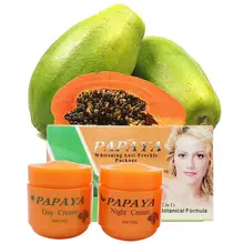 2 шт./лот отбеливающий крем Papaya Vitamina C для ухода за кожей лица против веснушек крем для лица против веснушек дневной+ ночной крем