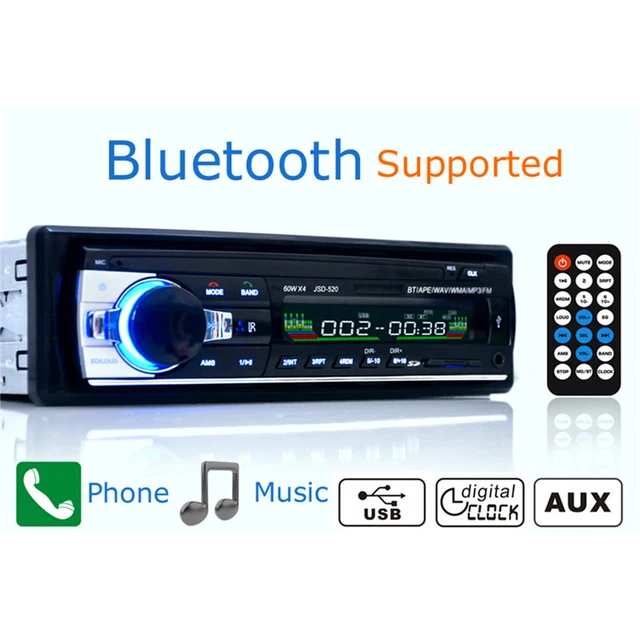 Best Offers 1 din Car Radio MP3 Audio Player USB AUX MMC Port Car In-Dash remote control 12V for music FM Bluetooth Support Remote Control Best Offers 1 din Car Radio MP3 Audio Player USB AUX MMC Port Car In-Dash remote control 12V for music FM Bluetooth Support Remote Control