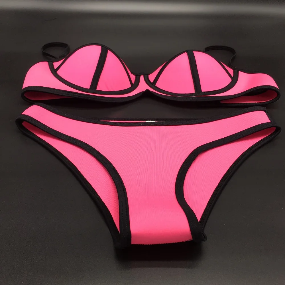 Неопрен Bi Push Up чашки плесень неопрен купальник бикини Купальники бинты Бикини