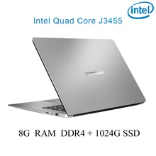 P2-22 8G RAM 1024G SSD Intel Celeron J3455 Gaming laptop notebook computer keyboard and OS language available for choose