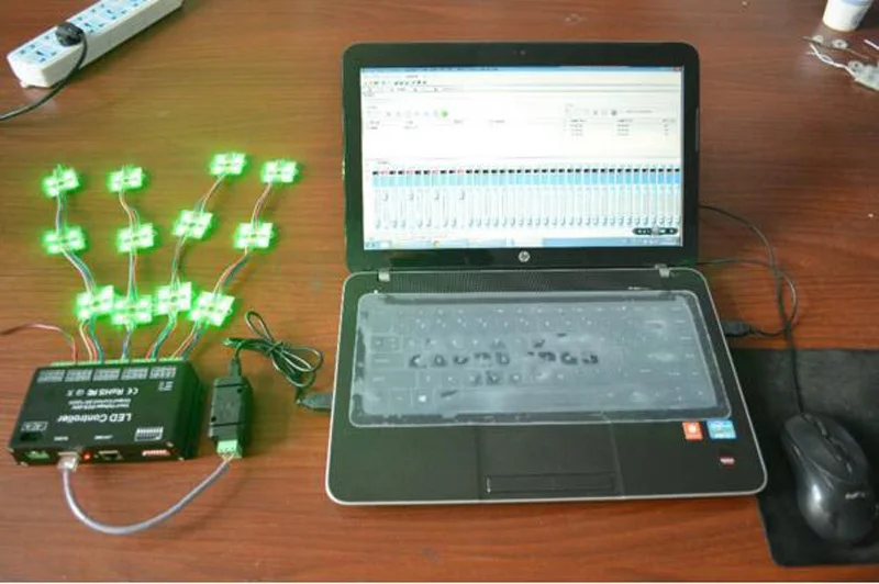 CHINLY 12 канальный DMX декодер RGB светодиодный контроллер DC 5в 24в с USB контроллером и