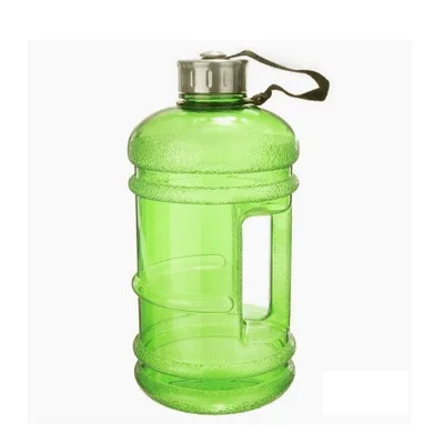 2.2L Спортивная бутылка с водой Кемпинг Пеший Туризм Велоспорт космической бутылка полгаллона большой Ёмкость Фитнес обучение посуда для напитков - Цвет: Зеленый