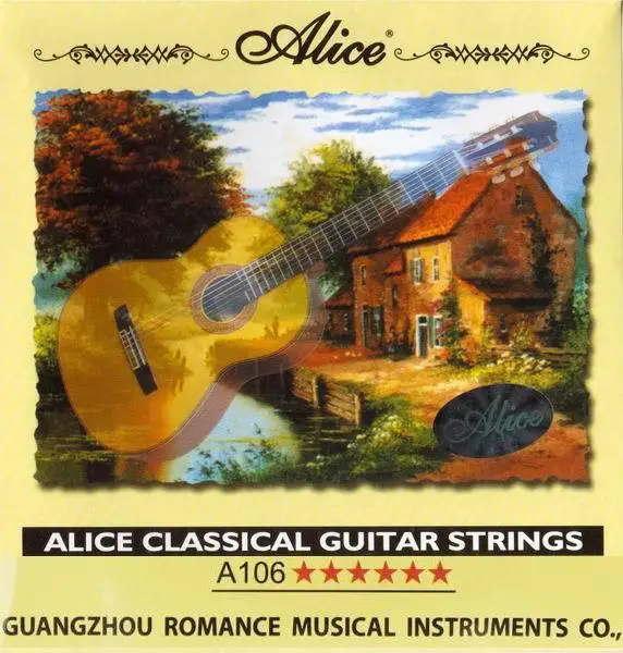 10 комплектов струны для классической гитары Alice A106 из чистого нейлона и
