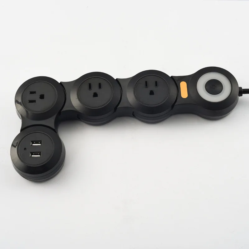 Нам Стандартный 2/3/4 розетка с 2USB выходной разъем платы поворотный деформируемая игрушка творческий офисные Мощность композиция