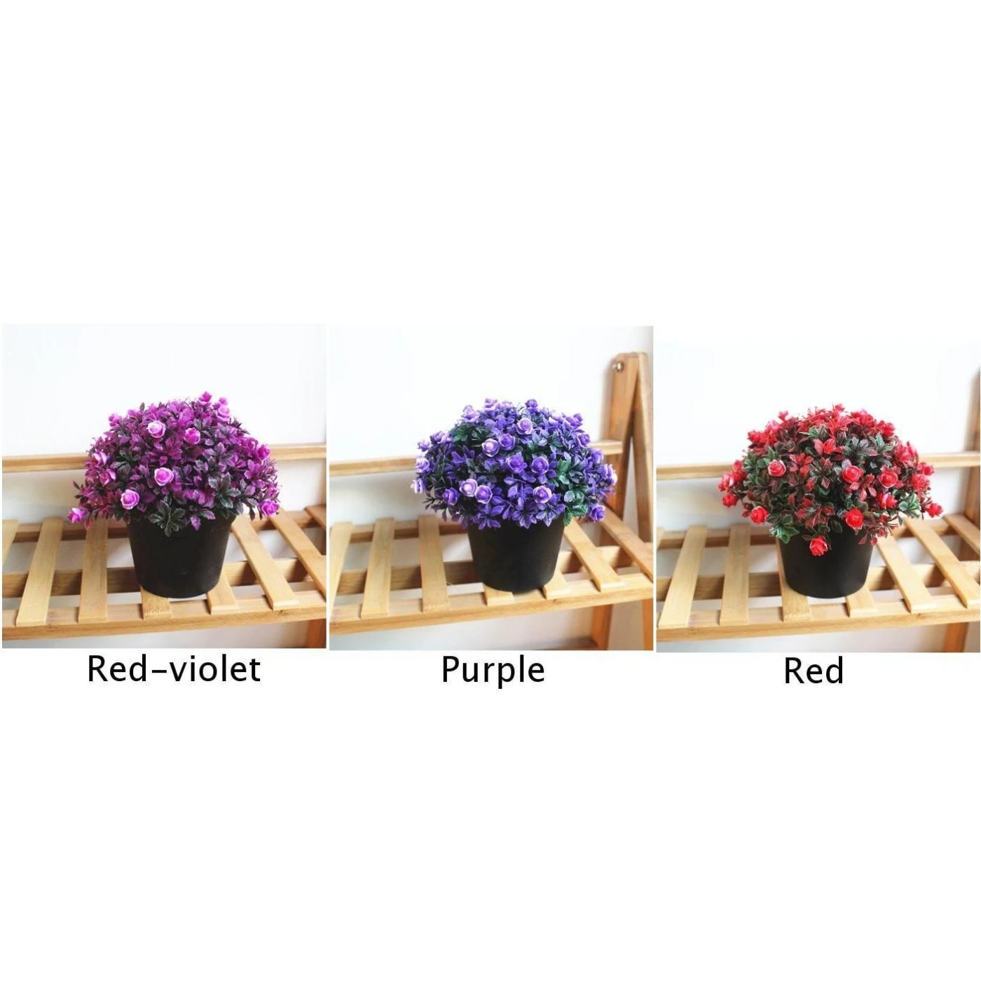 UK Artificial Flower Plant Home Decoration Lovely Potted Bonsai Flowers Decor Y1