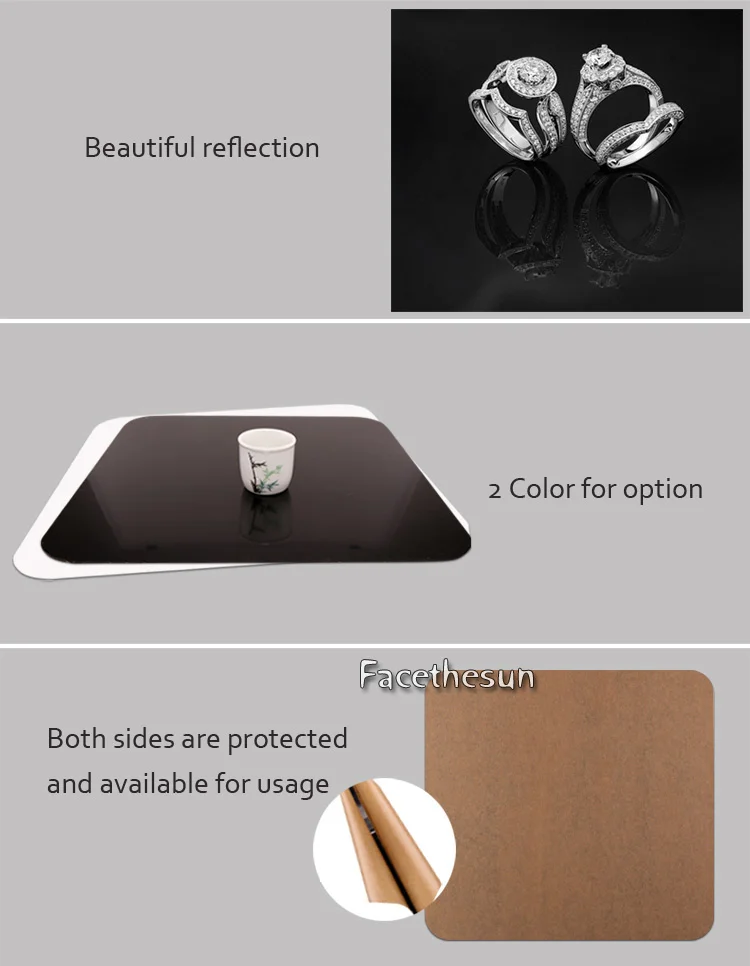 60cm acylic reflective board plate for photography 2