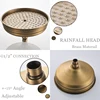 Rainfall Bathroom Shower Set Brass Antique Shower Mixers with Handshower Single Handle Wall Mounted Shower Faucet Tap ► Photo 2/6