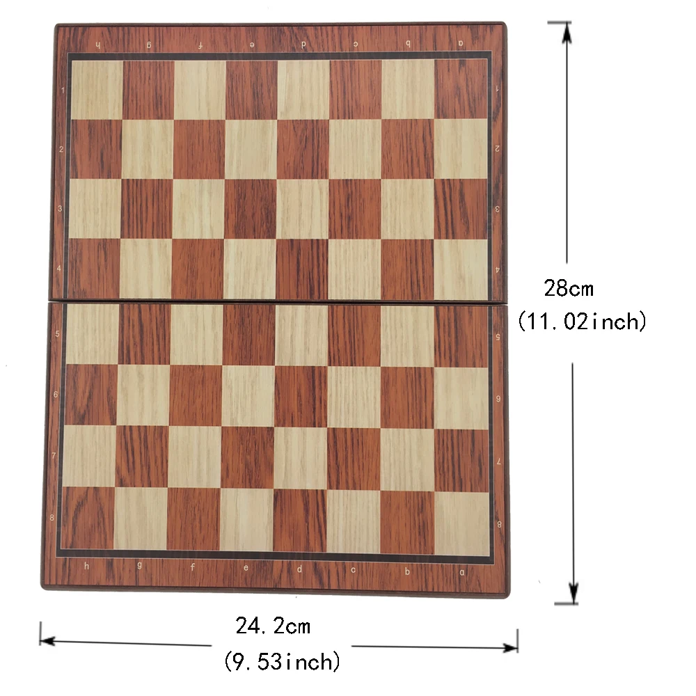 Стандартный Шахматный набор для обучения магнитных частей со складным чехлом размером 28 см* 24,2 см игры для путешествий на открытом воздухе