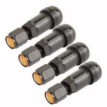 4pcs Explosion-Proof Valve Stem Caps TPMS Tubeless Valves Core Tire Cap Aluminum Wheel Tire Air Valve Cap Hex Dust Cover 7 Color