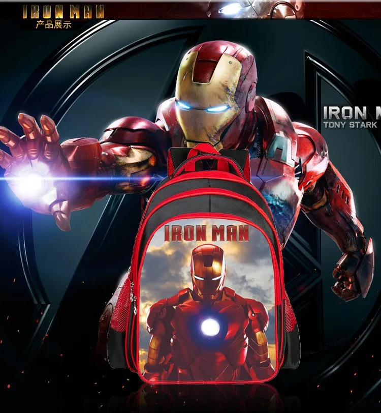 

Iron man BACKPACK WATERPROOF Japanese Style Cute Anime Backpack for children Back to school
