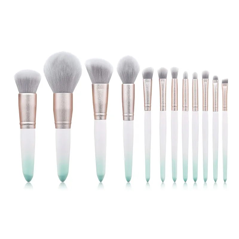 

12PCS Matte Makeup Brushes Set Soft Synthetic Collection Kit Powder Contour Eyeshadow Eyebrow Brush Travel Makeup Brushes