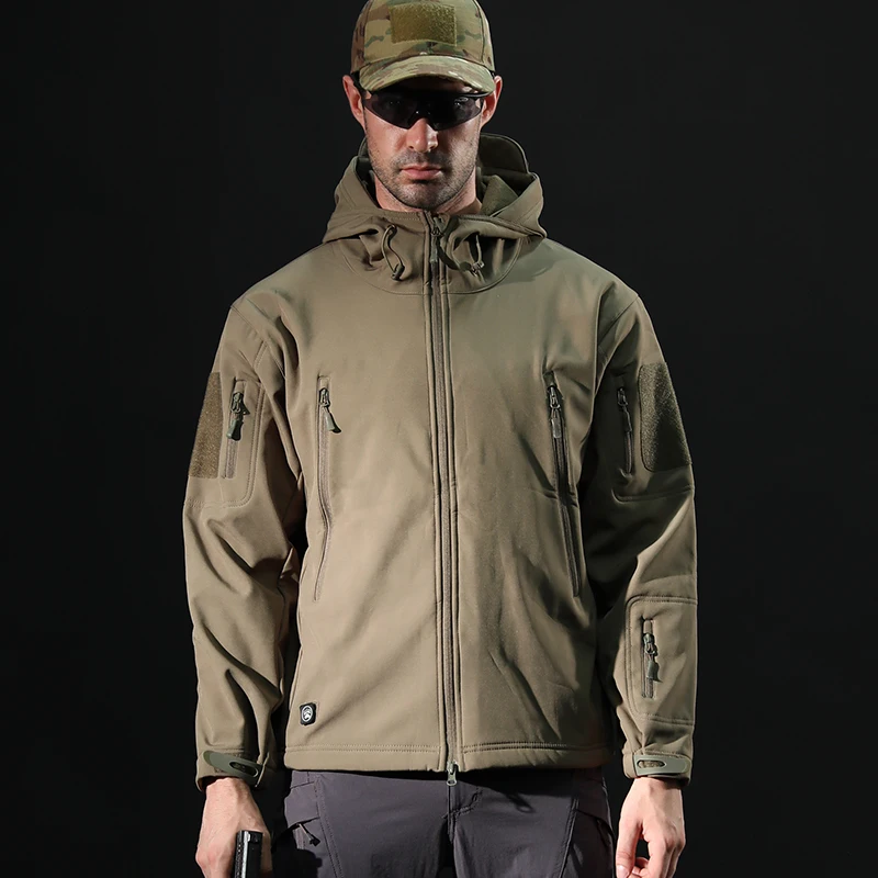 Мандра Night Camo V5 Soft Shell Тактический военный пиджак Для мужчин Водонепроницаемый Зимние флисовые пальто армия одежда камуфляжные куртки