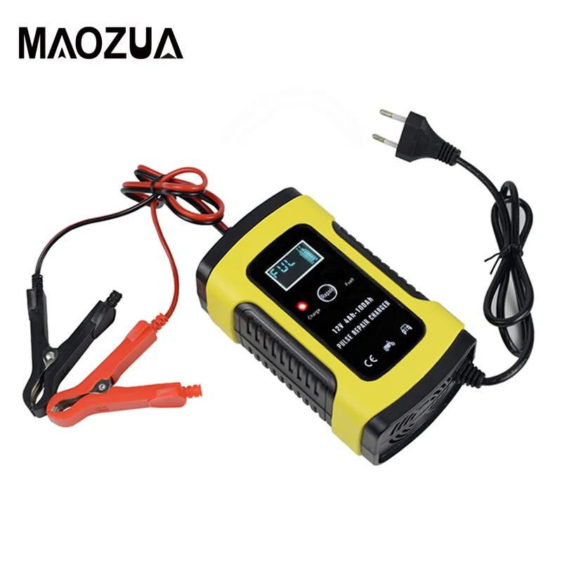 

Full Automatic Car Battery Charger 110V To 220V To 12V 6A Intelligent Fast Power Charging Wet Dry Lead Acid Digital LCD Display