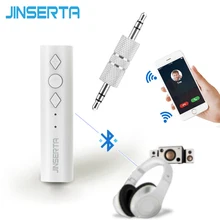 JINSERTA Bluetooth 4,2 беспроводной аудиоресивер адаптер 3,5 мм AUX аудио музыка автомобильный комплект Динамик Наушники Hands Free