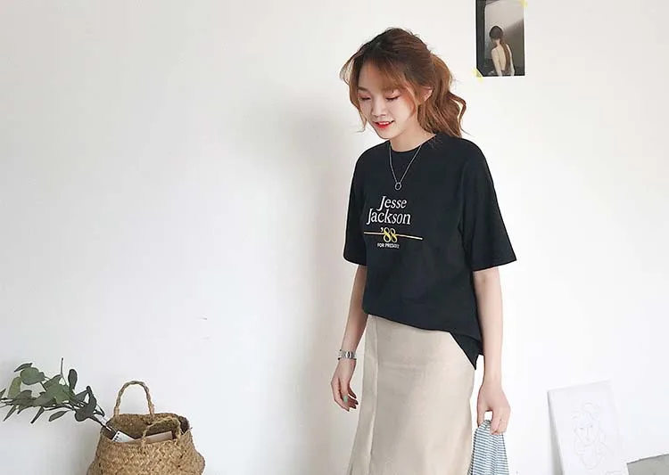 t shirt T1802 black-3