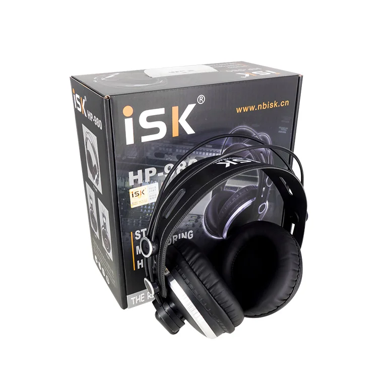 Мониторные наушники фирменные оригинальные iSK HP 980 профессиональная студийная DJ