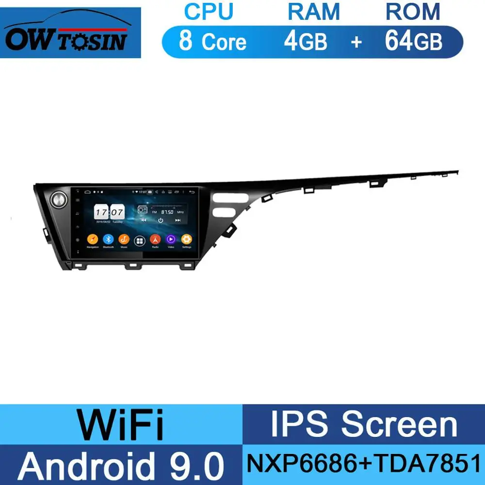 10," ips 8 ядерный 4 Гб ОЗУ 64 Гб ПЗУ Android 9,0 Автомобильный DVD Радио gps Navi для TOYOTA CAMRY DSP CarPlay Parrot BT стерео - Цвет: 64G