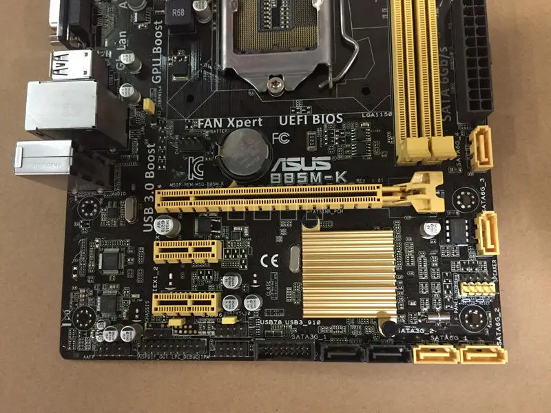 ASUS B85M-K оригинальная настольная материнская плата DDR3 LGA 1150 USB2.0 USB3.0 VGA DVI 16GB B85 б/у материнская плата