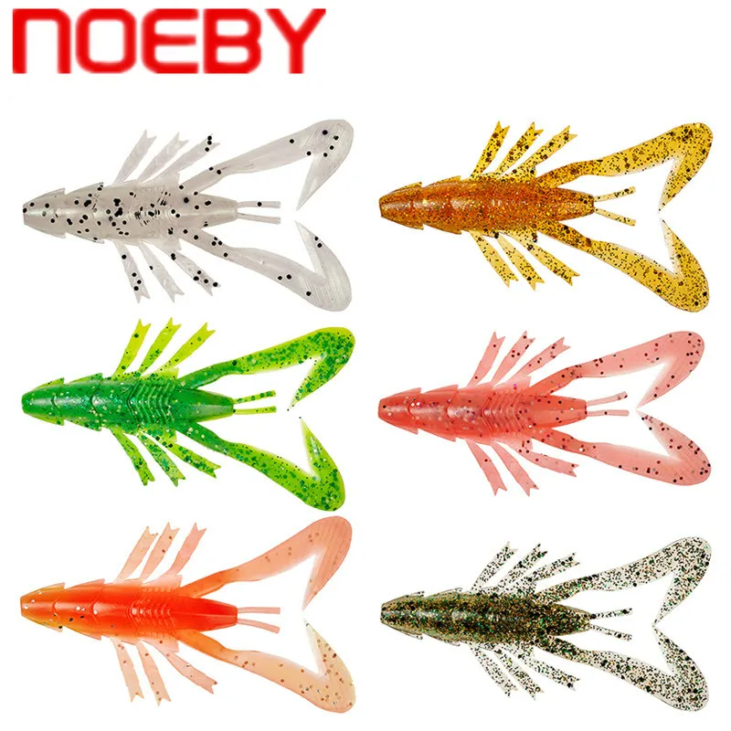 Noeby 5 шт. Мягкая наживка-креветка 85 мм 48 г фигурка насекомого креветки рыболовные