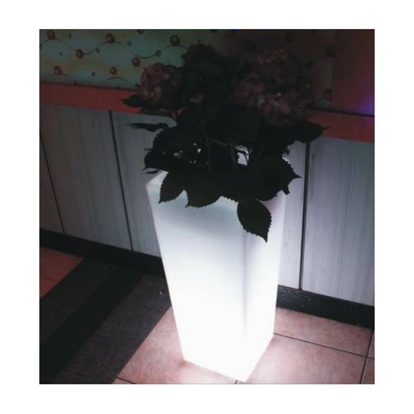 Красочный светодиодный цветочный горшок с подсветкой пластиковый светодиодный горшок Васи для наружной SK-LF13G 1 шт