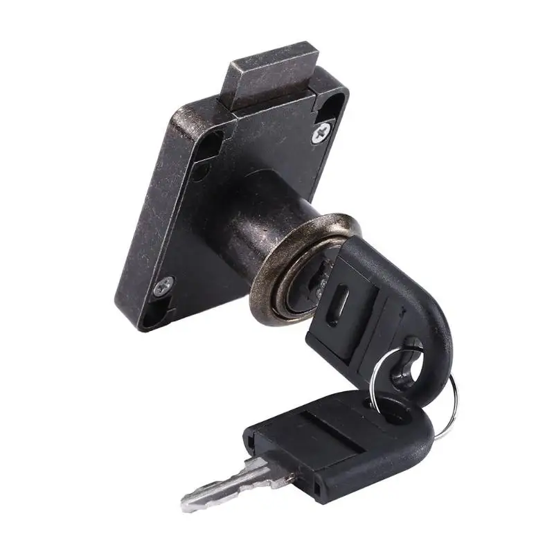 Durable Anti Rust Zinc Alloy Drawer Lock Locker Office Desk Safety Lock