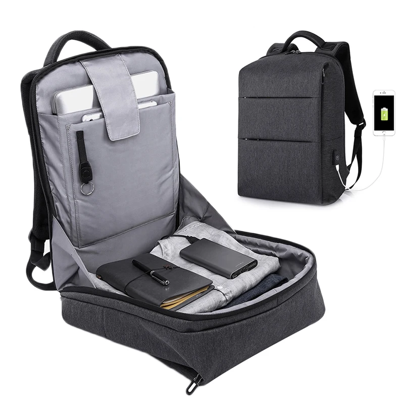 

Fashion Men Backpack Laptop Backpack USB Design School Bags Bookbag For Stundet Teenagers Large Capacity Travel Backpacks Men