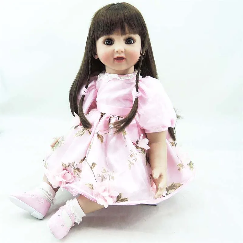 

60cm Silicone Reborn Baby Doll Toys Like Real Vinyl Princess Toddler bebe Dolls reborn Girls Bonecas Birthday Gift Present