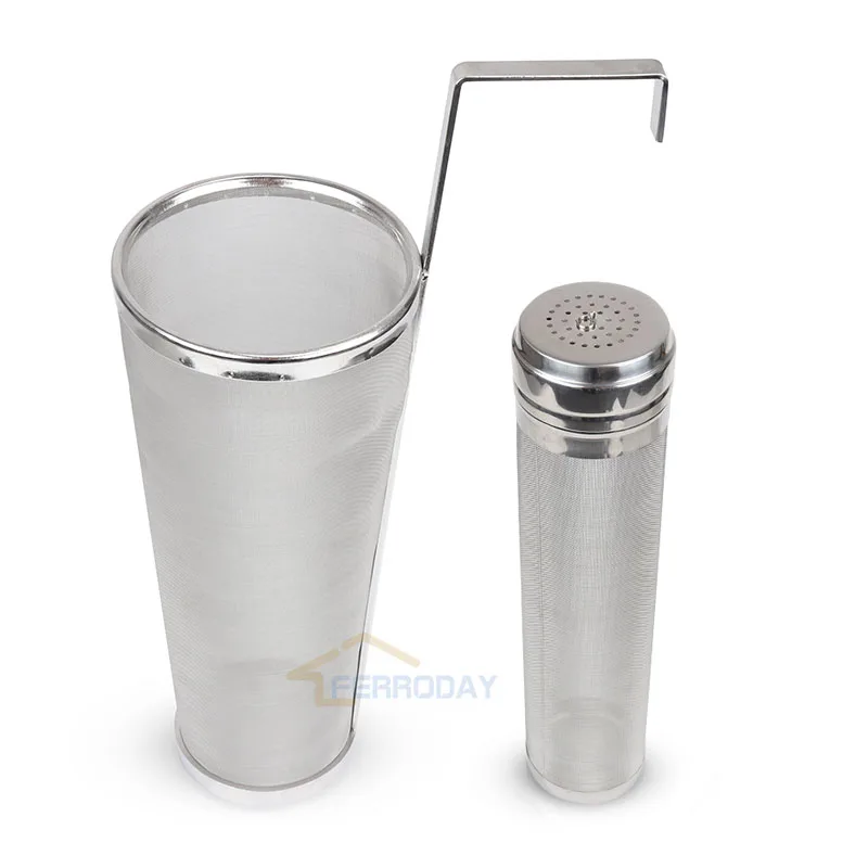 300 ไมครอนสแตนเลสไวน์เบียร์กรอง Hopper Keg แห้งหวังบ้าน Hopper กรอง