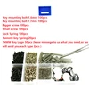 Full Accessories For Remote Key Mounting Bolt Key Screw And Spring Key Emblem button Sticker For Flip Key Transponder Keys ► Photo 3/3