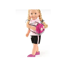 2017 New Style Lovely Red OWL Schoolbag Fits 18 Inch American Girl Doll Accessories Doll Bag