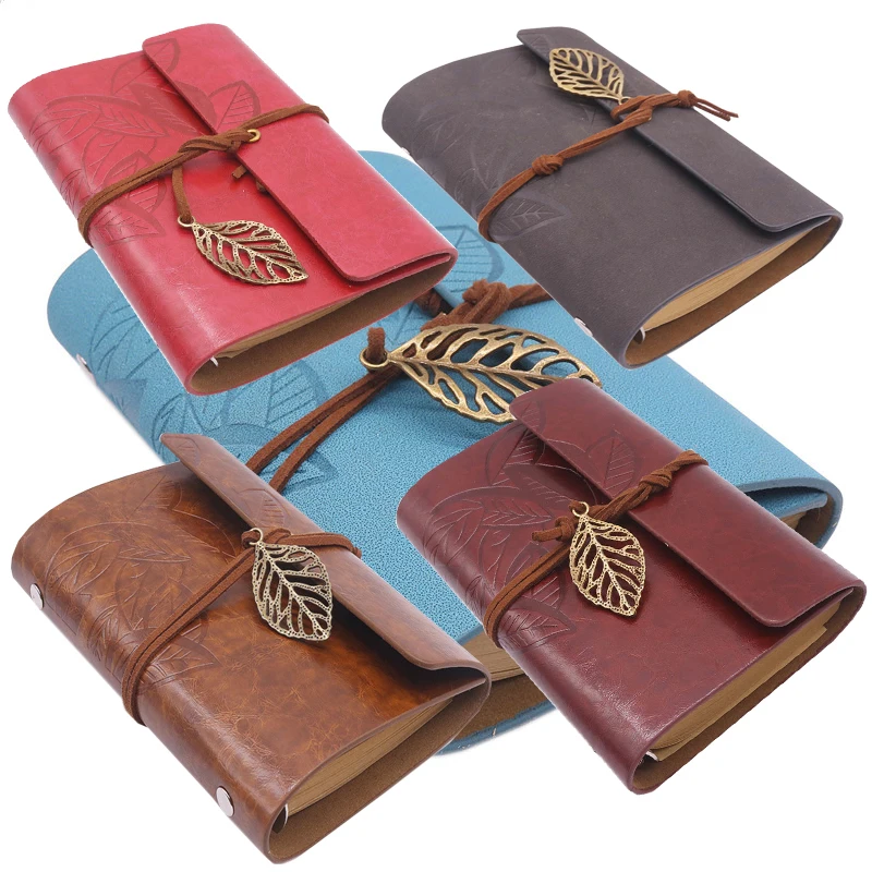 

Notebook Book Cover Travelers 90 Sheets of Paper, 180 Pages A6 Specifications Kraft Paper Inside Pages Student Cchool Office