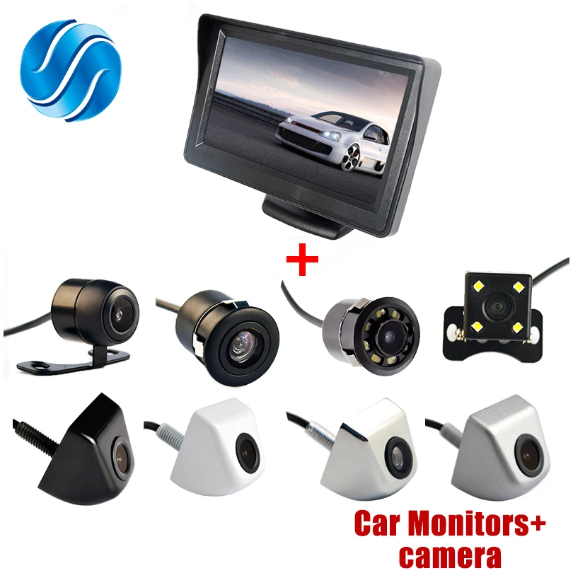 

4.3Inch Auto Parking System display HD Car Rearview Mirror Monitor with 170 degrees Waterproof Car rear view camera