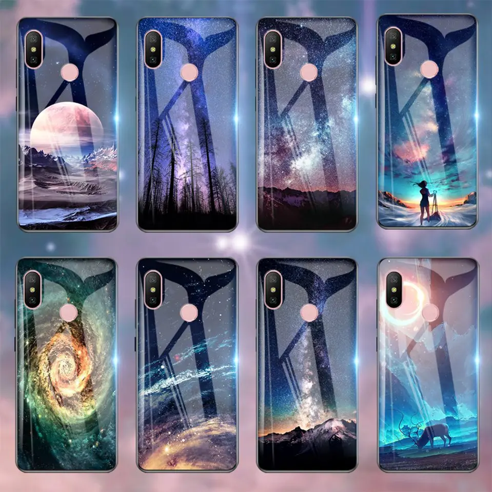 Tempered Glass Case For Xiaomi Redmi 6 Pro Cover Luxury Case For Xiaomi Mi A1 A2 Lite Xiaomi Redmi 5 Plus 6A Note 5 6 Pro 4X    (4)