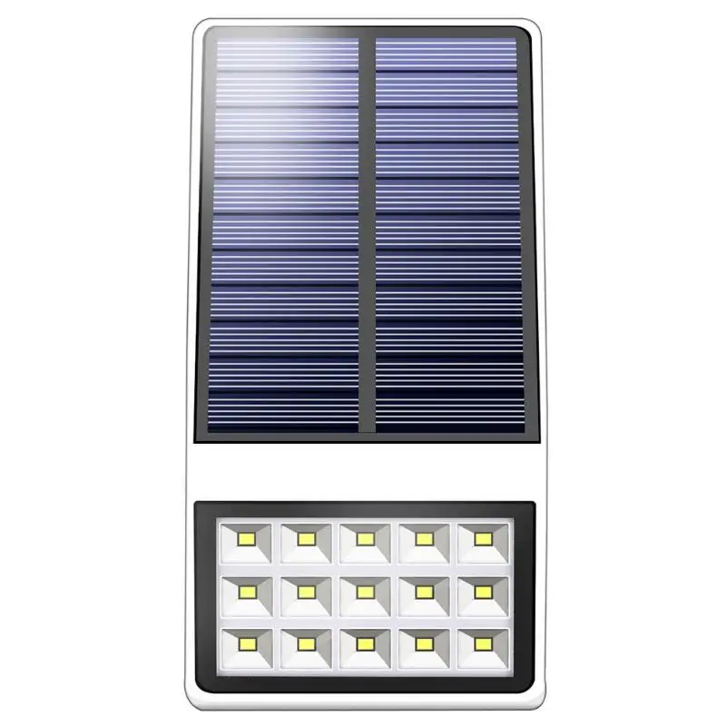 15LED солнечный датчик движения настенный светильник Открытый водонепроницаемый уличная садовая лампа