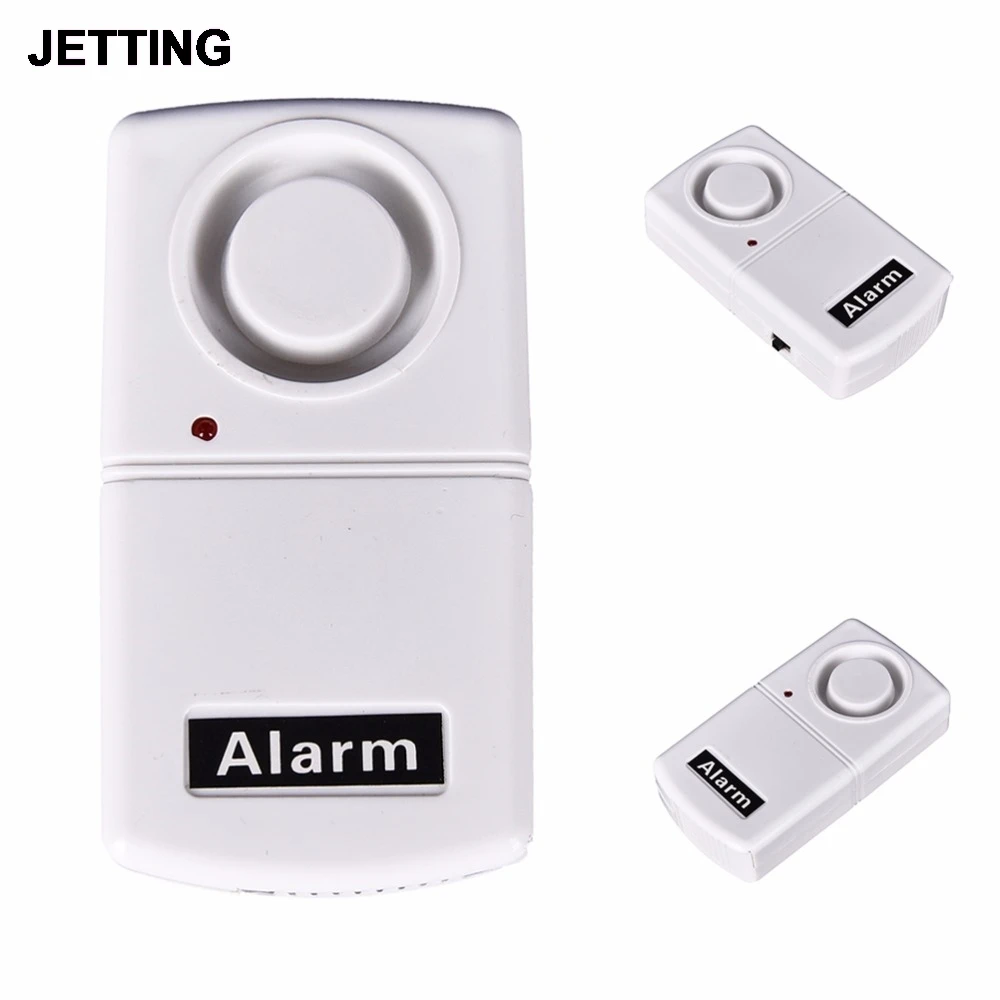 New Wireless Home Security Remote Control Vibration Alarm Window Door Glass White colorin