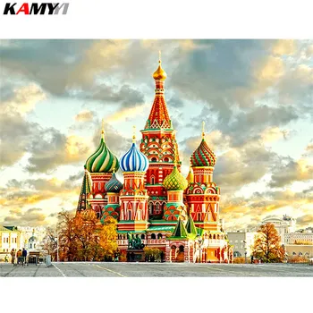 

Diamond Embroidery full kits Scenery Pattern DIY Needlework 5D Diamond Painting Cross Stitch Square Wall Art XY1
