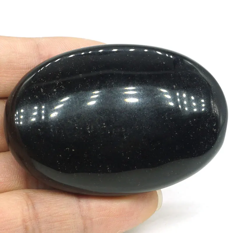 Массажное мыло камень натуральный черный обсидиан энергетический камень спа Кварцевый Минеральный базальт терапия обезболивающий инструмент для здоровья