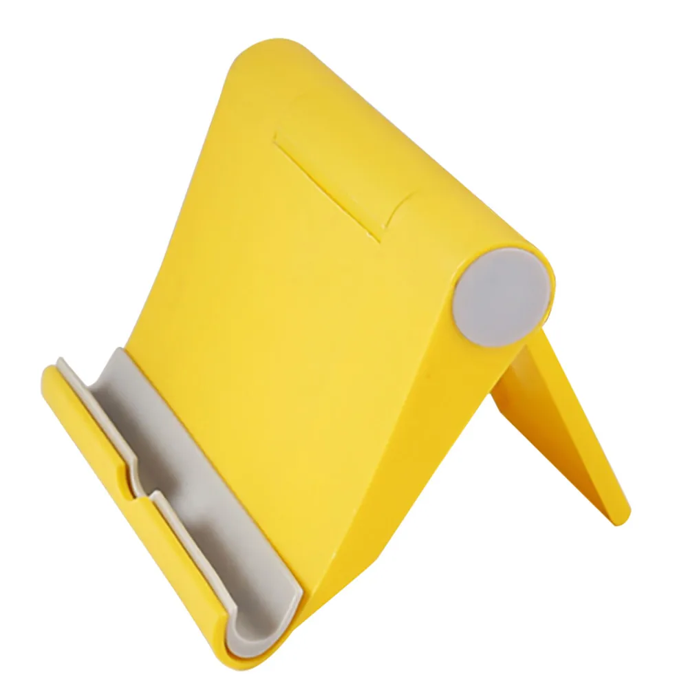 Yellow Настольная плоская подставка Вертикальная Складная подставка универсальная настольная Складная подставка для телефона samsung iPhone планшет 19Mar11 - Цвет: Yellow