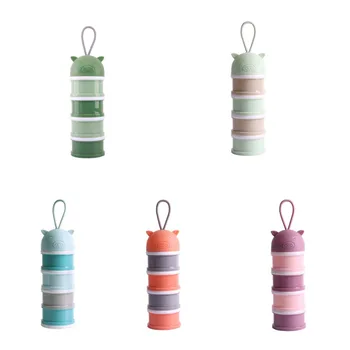 

Baby Cartoon 4-Layers Milk Powder Storage Box Case Dispenser Baby Infant Food Storage