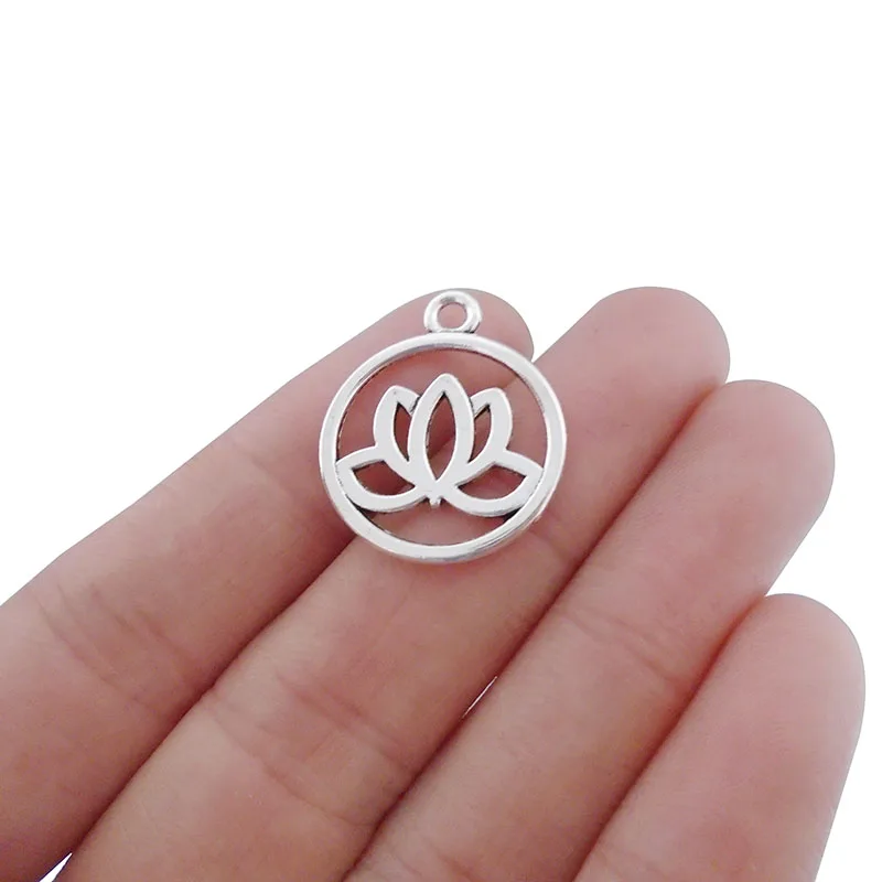 ZXZ 10 шт./лот Aum Om символ Йога Подвески бусины для ожерелья браслета изготовления