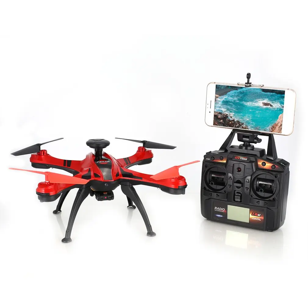 

FX176C1 2.4G 4.5CH 2.0MP Camera HD Remote Control Helicopter Brushed Quadcopter With GPS Video Flight Trace RC Drone