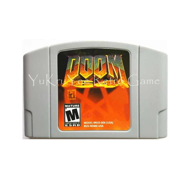 

Doom 64 Video Game Accessories Memory Cartridge Card for 64 Bit Console US NTSC Version N07