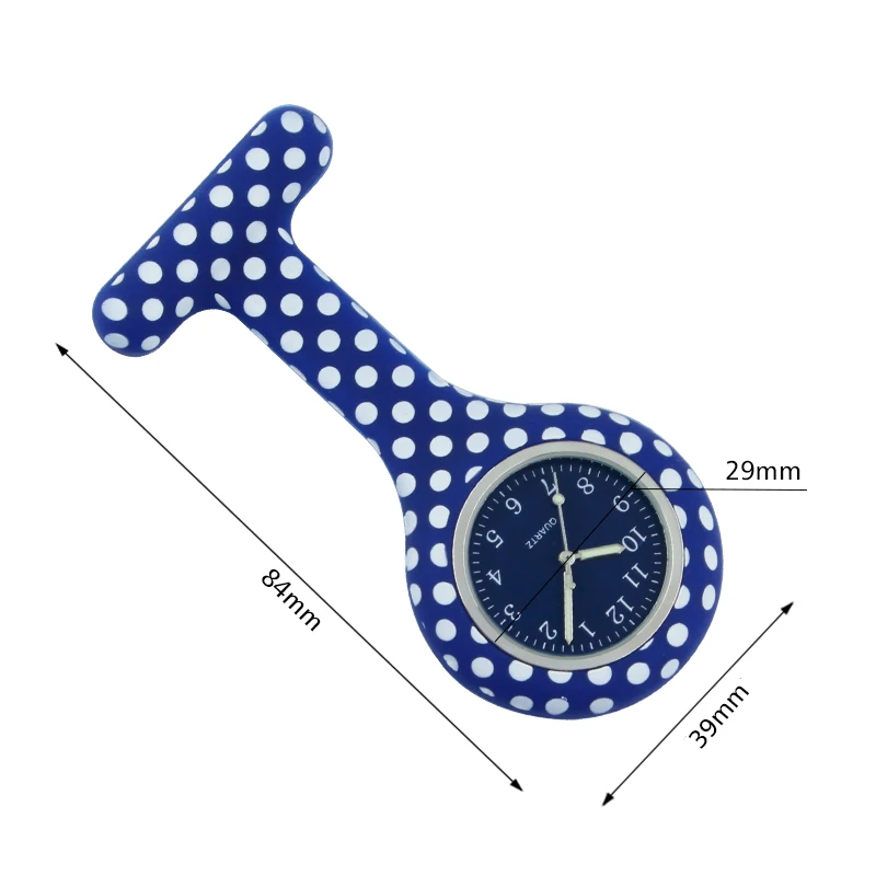 dots silicone nurse watch fob pocket watch doctor nurse gift colored dial Japenese high quality hospital 2