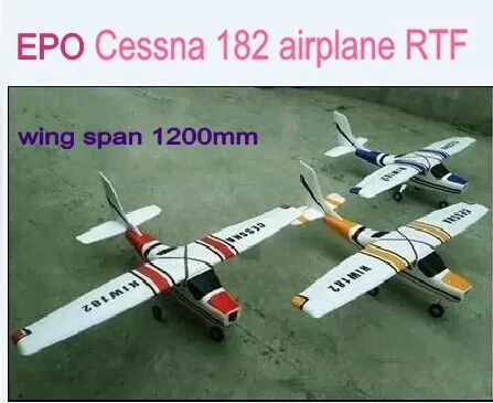 Горячая со сборкой видео бесщеточный готов к полету EPO Cessna 182 самолет 1200 мм размах крыльев 4 цвета