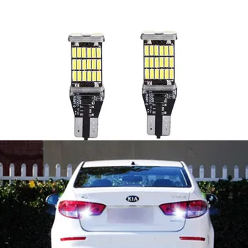 

2 X T15 W16W Xenon White 15 LED Back Reverse Light For kia rio k2 3 armrest ceed sportage sorento cerato soul picanto optima k3