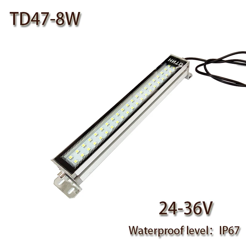 Emissor de Luz do Painel Painel de Led Máquina de Trabalho de Metal Ferramenta de Iluminação Luz de Trabalho Hntd 8 w 24 v dc Diodo de Led Cnc Td47 à Prova d’ Água Ip67 Frete Grátis