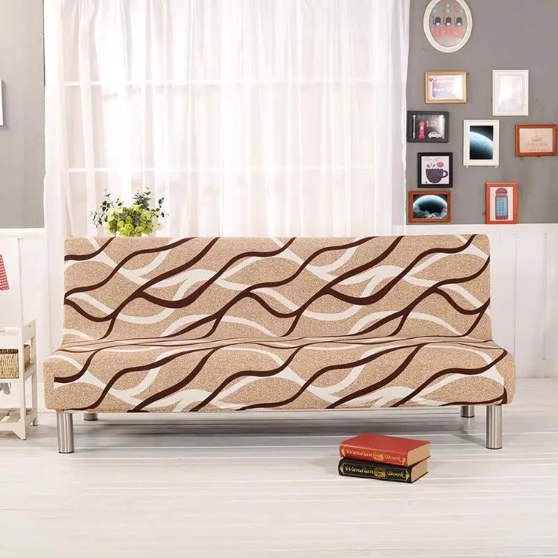 

Universal Folding Sofa Cover Stretch Elasticity Couch Sofa Cover Funiture Anti-Slip Cover Without Armrest Cover for Sofa Bed