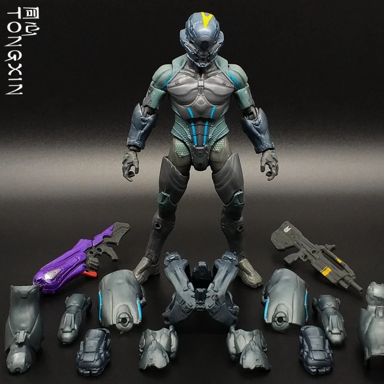 Новинка HALO Spartan Warrior Sergeant Halo модель Фигурка Mezco macfarlan